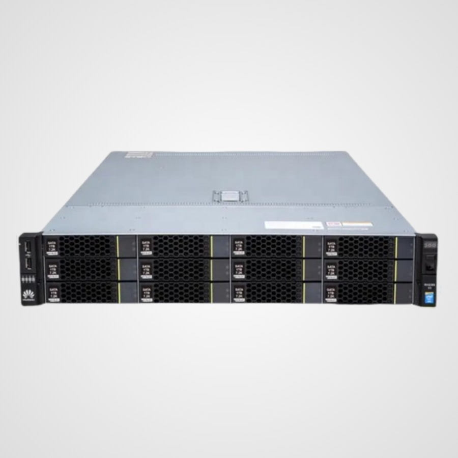 Huawei FusionServer RH2288 V3 front — hot-swap drive bays with Huawei bezel