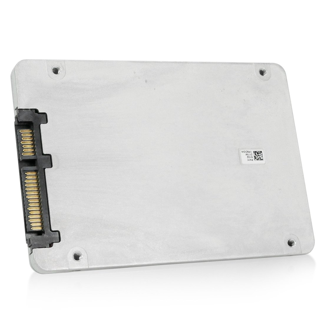 D3-S4520 1.92TB rear view — 2.5-inch aluminum housing with SATA data and power connectors