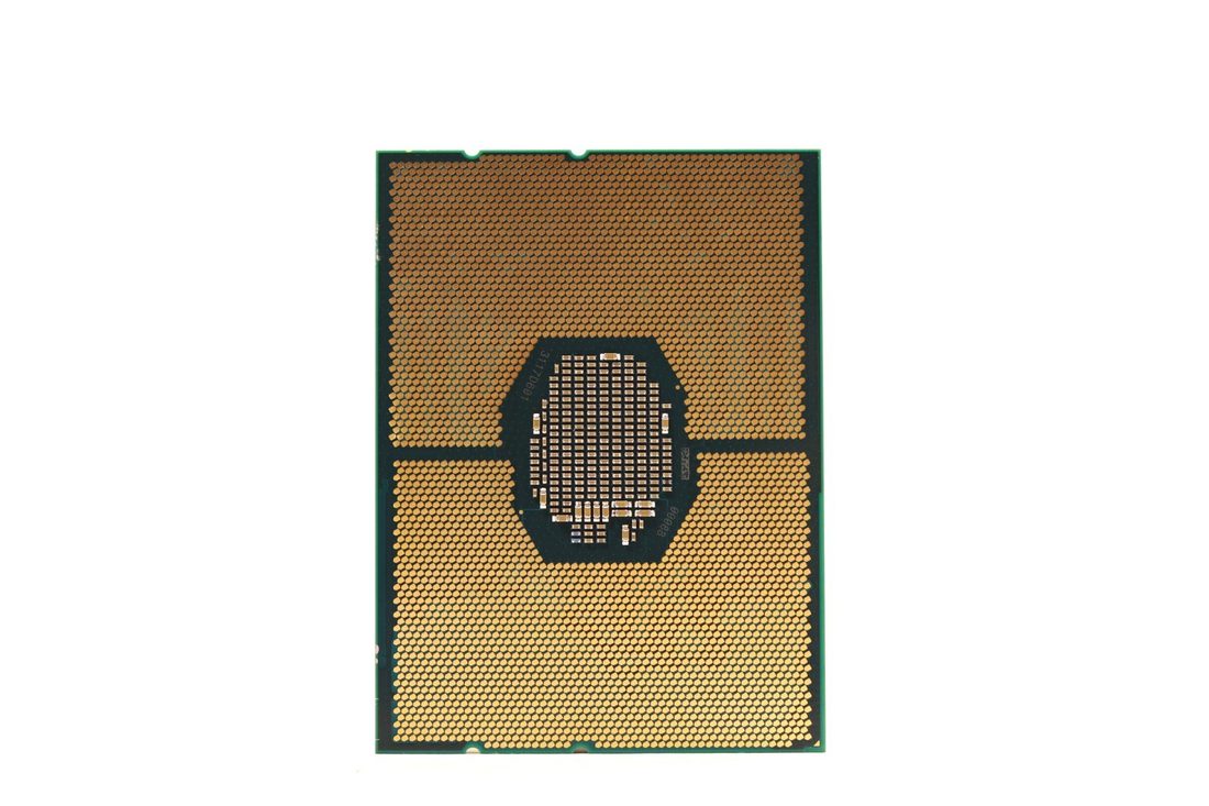 FCLGA3647 land grid array (processor underside) - representative package photo, shown for the socket type rather than as the underside of this exact unit
