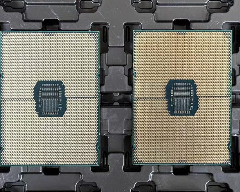 FCLGA4189 land grid array (processor underside) - representative package photo, shown for the socket type rather than as the underside of this exact unit