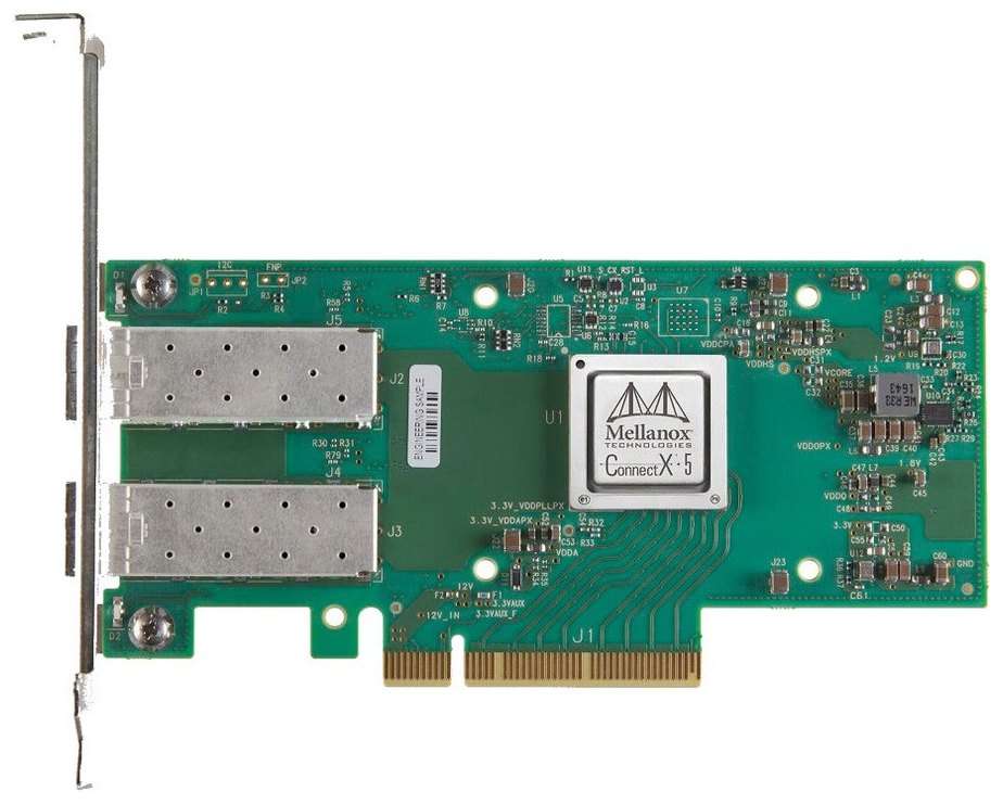 Adaptador de red Mellanox ConnectX-5 MCX512A-ACAT de doble puerto 25GbE SFP28, PCIe 3.0 x8